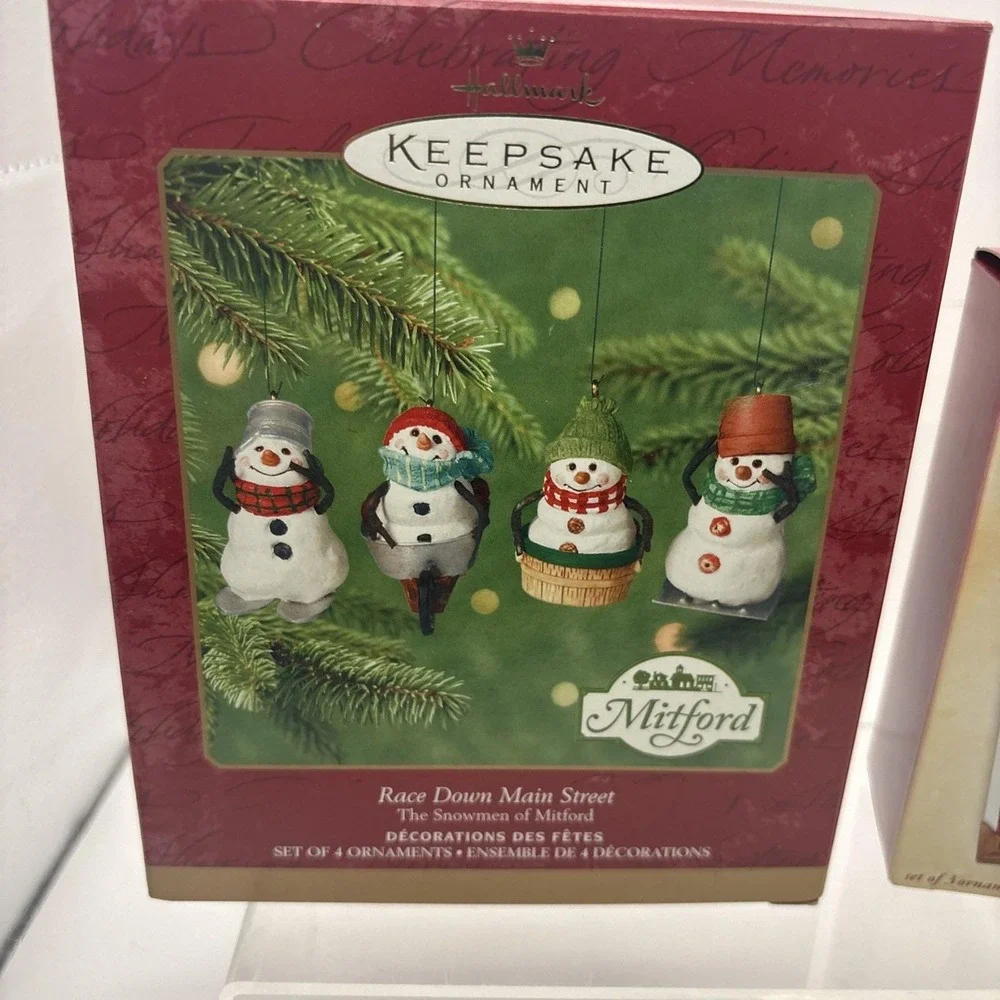 Hallmark Keepsake Ornaments~Lot of 3~Woodland Frolic/Maxine/Race Down Main St